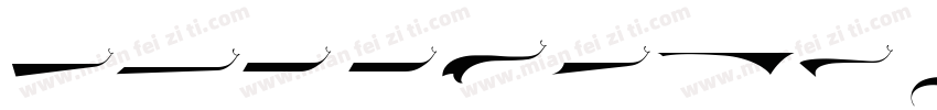 LHF Flash Script Swashes字体转换